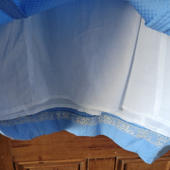 Lilly Pulitzer SANDI Stretch Shift Dress in blue and white size 2 Wedding Guest - Picture 10 of 16